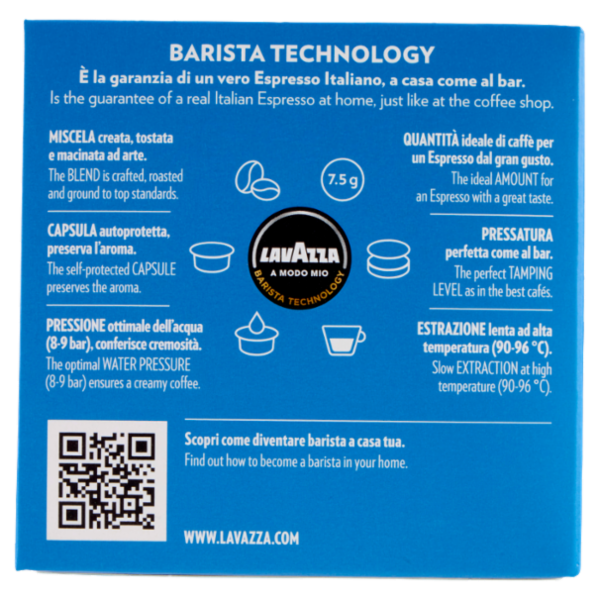 Lavazza A Modo Mio Dek 16 Capsule 120 g