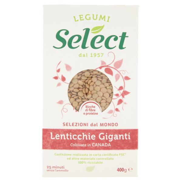 Select Selezioni dal Mondo Lenticchie Giganti 400 g