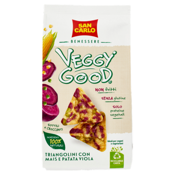 San Carlo Benessere Veggy Good Triangolini con Mais e Patata Viola 65 g