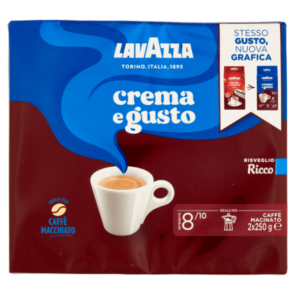 Lavazza crema e gusto Caffè Macinato 2 x 250 g