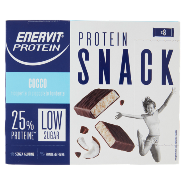 Enervit Protein Low Sugar Protein Snack Cocco 8 x 27 g