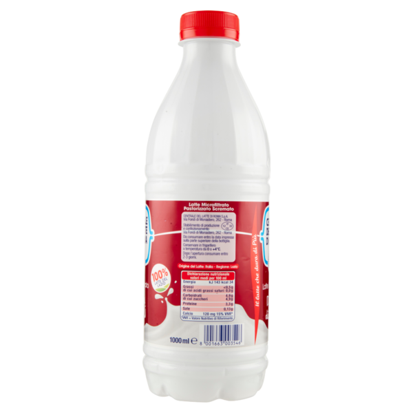 Centrale del Latte di Roma Latte Scremato Dura di Più 1000 ml