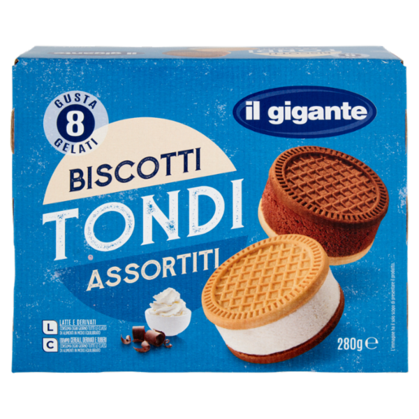 IL GIGANTE Biscotti Tondi Assortiti 8 x 35 g