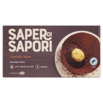 Selex Saper Di Sapori 2 Tartufi Neri Di Gelato Cioccolato Extra Fondente 160 g