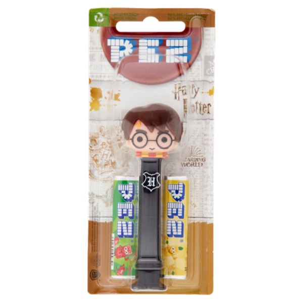 Pez Dispenser Caramelle Harry Potter + Caramelle all'aroma di frutta 2 x 8,5 g