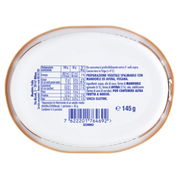 Philadelphia Vegetale a base di Mandorla e Avena - 145g