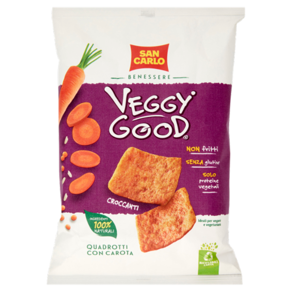 San Carlo Benessere Veggy Good Quadrotti con Carota 70 g