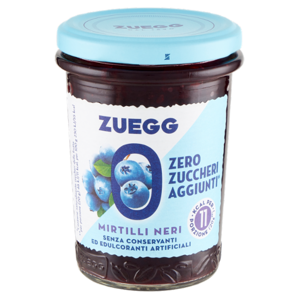 Zuegg Zero Zuccheri Aggiunti* Mirtilli Neri 220 g