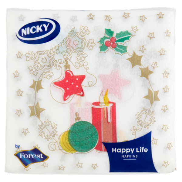 Nicky Happy Life Napkins Christmas 40 pz