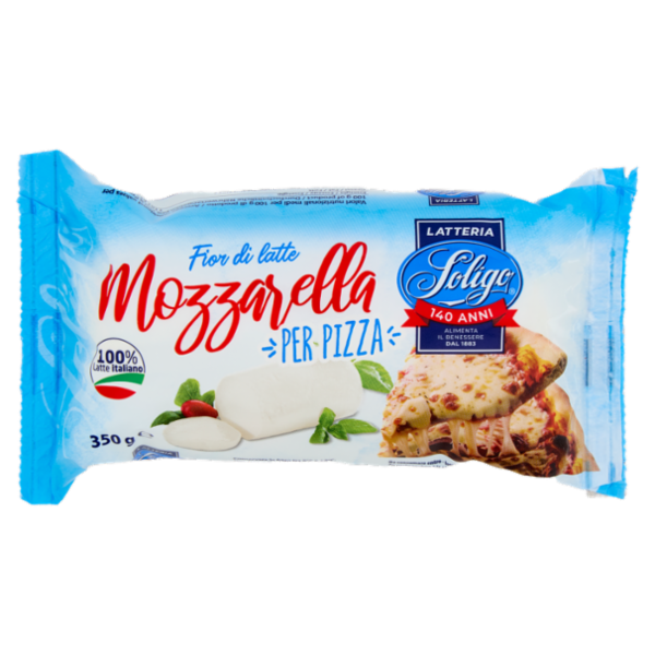 Latteria Soligo Fior di latte Mozzarella per Pizza 350 g