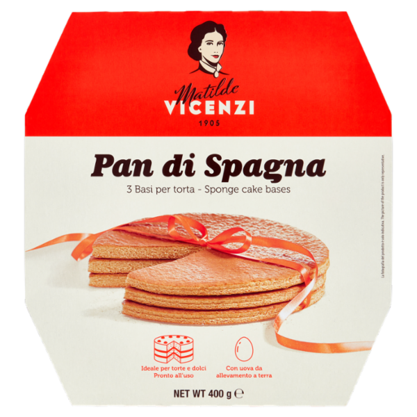 Matilde Vicenzi Pan di Spagna 3 Basi per torta 400 g