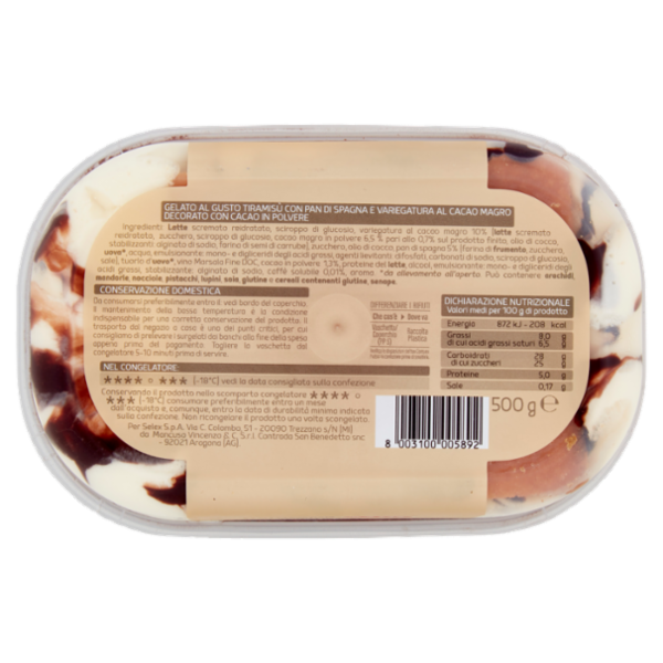 Selex Gelato Tiramisù 500 g