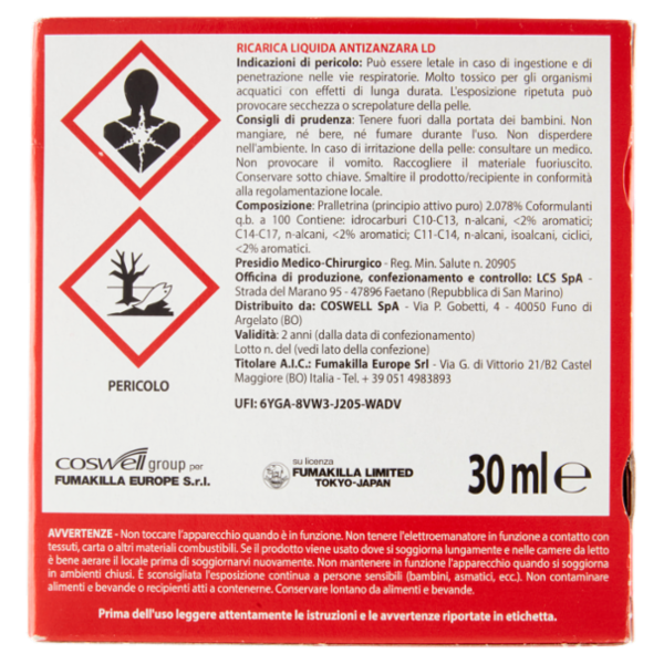 VAPE Elettroemanatore Liquido Classic + Ricarica 30 ml