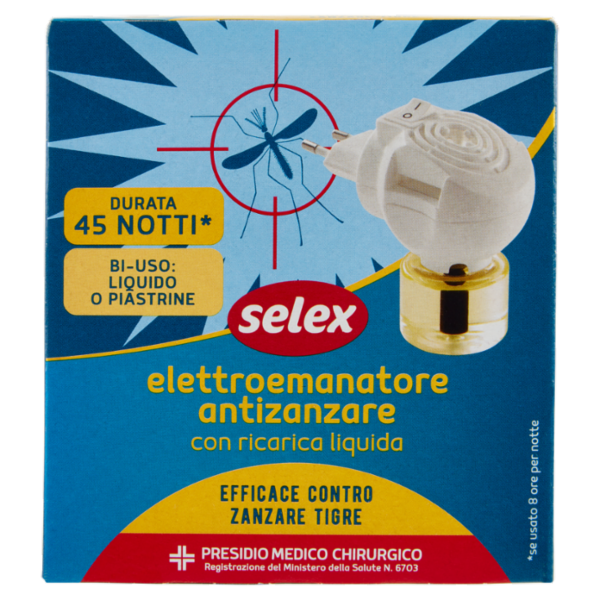Selex Insetticida Liquido Antizanzare Set Vaporizzatore + Ricarica 33 ml