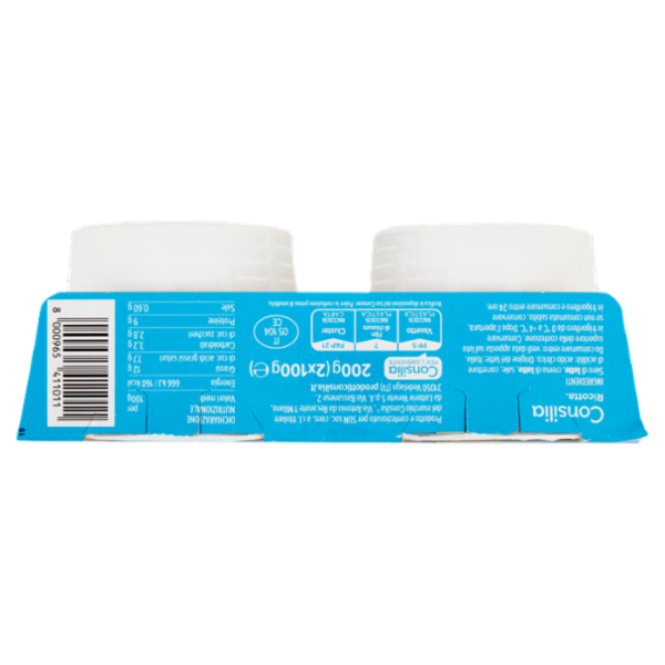 Consilia Saper Scegliere Ricotta 2x100 g