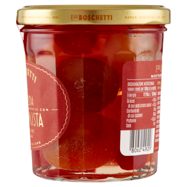 F.lli Boschetti Mostarda Ricetta alla Cremonese con Frutta Mista 400 g