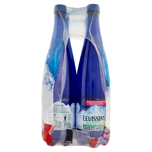 LEVISSIMA, Acqua Intensamente Frizzante 25% RPET 6 x 1 L