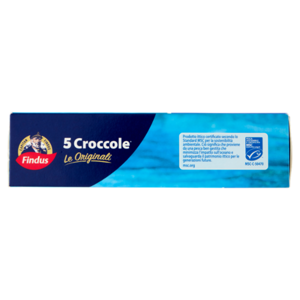 Capitan Findus 5 Croccole con 100% Filetti di Merluzzo - Le originali 540 g