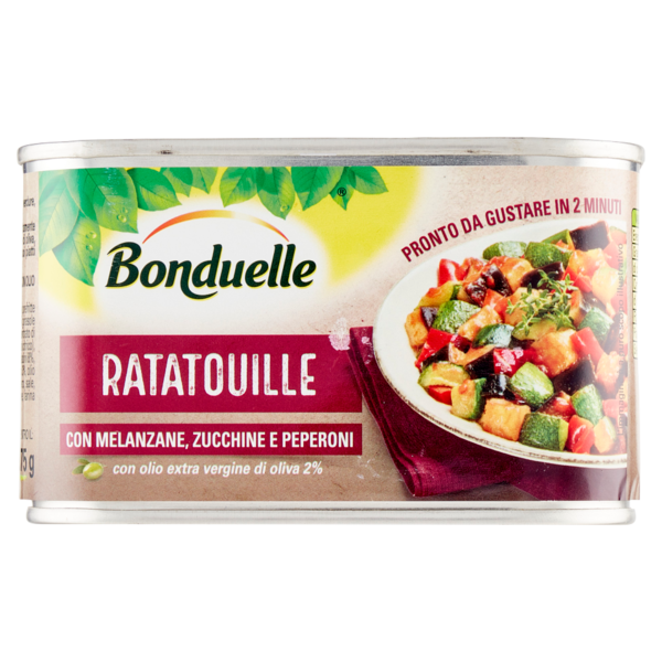 Bonduelle Ratatouille con Melanzane, Zucchine e Peperoni 375 g