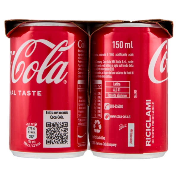Coca-Cola Original Minican 6 x 150 ml