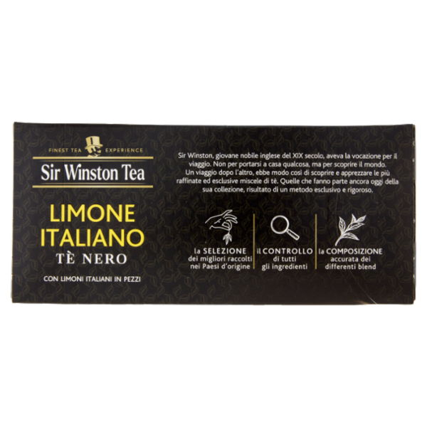 Sir Winston Tea Limone Italiano Tè Nero 20 x 1,75 g