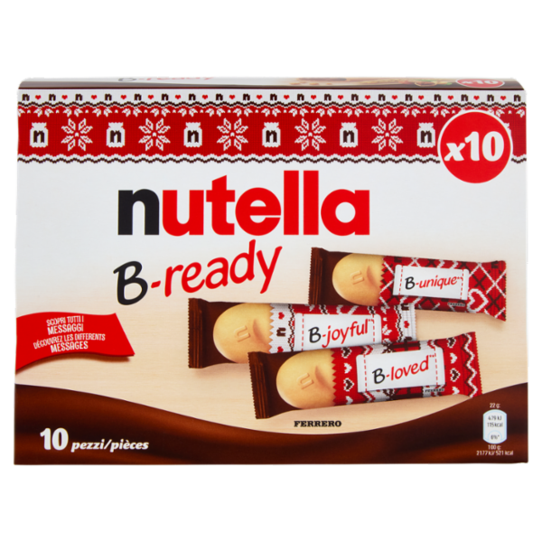 nutella B-ready 10 pezzi 220 g