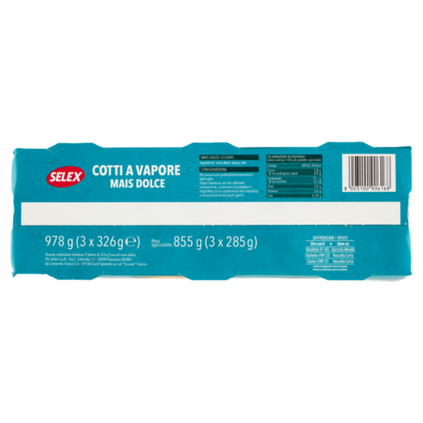 Selex Mais Dolce Lessato 3x326 g