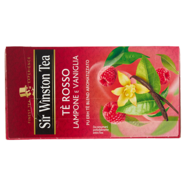 Sir Winston Tea Tè Rosso Lampone e Vaniglia 20 x 1,5 g