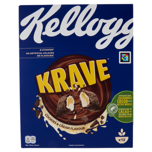 Kellogg's Krave Cookies & Cream Flavour 375 g