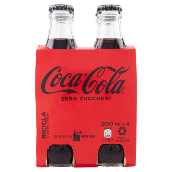 COCA-COLA Zero Zuccheri Vap 4 x 200 ml