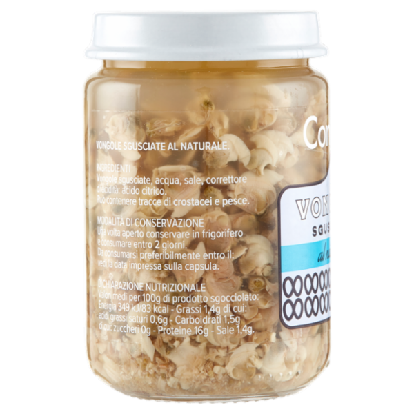 Consilia Vongole Sgusciate al Naturale 130 g