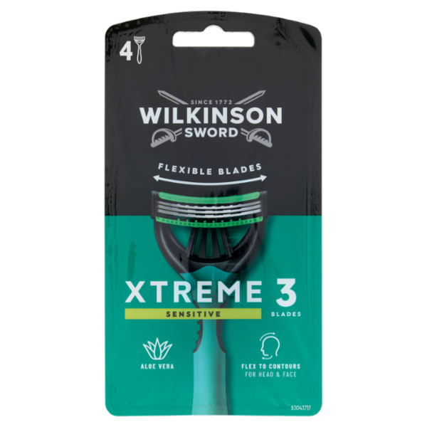 Wilkinson Sword Rasoio usa&getta Xtreme 3 Sensitive x4