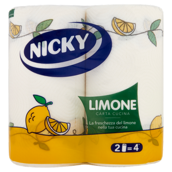 Nicky Limone Carta Cucina 2 pz