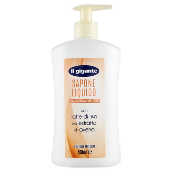 IL GIGANTE Sapone Liquido con latte di riso ed estratto di avena 500 ml
