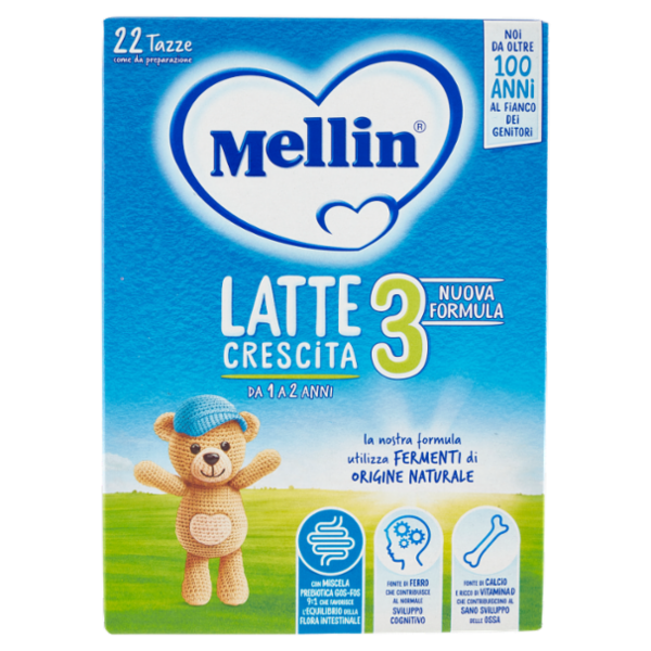 MELLIN 3 Latte di Crescita in polvere 2 x 400 g