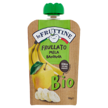 Le Fruttine Bio Frullato Mela Banana 100 g