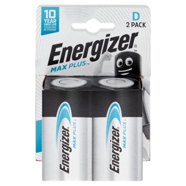 Energizer Max Plus Alkaline D 2 pz