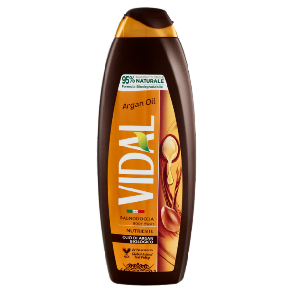 Vidal Argan Oil Bagnodoccia Nutriente Olio di Argan Biologico 750 ml