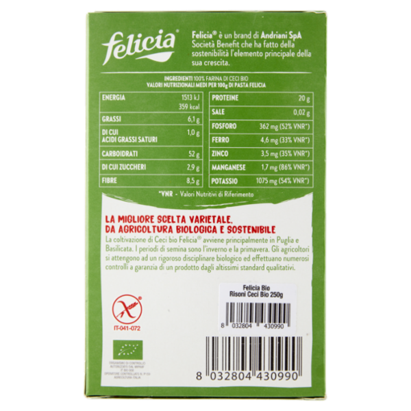 felicia Risoni Ceci Bio 250 g