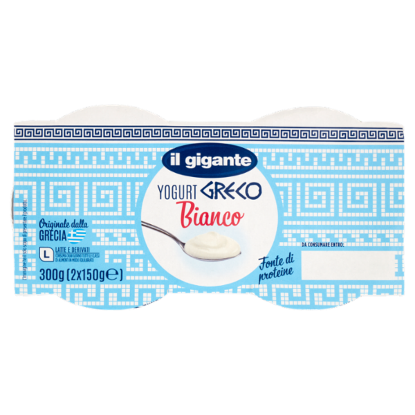 IL GIGANTE Yogurt Greco Bianco 2 x 150 g