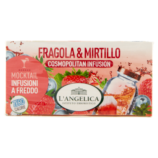 L'Angelica Mocktail Infusioni a Freddo Fragola & Mirtillo Cosmopolitan Infusion 18 Filtri 36 g