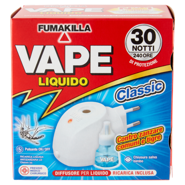 VAPE Elettroemanatore Liquido Classic + Ricarica 15 ml
