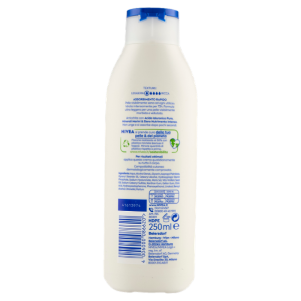 Nivea Crema Corpo Idratante Express Pelle normale o secca 250 ml