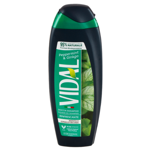 Vidal Peppermint & Ginkgo Doccia Shampoo Menta e Ginkgo Biloba 250 ml
