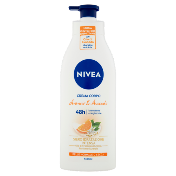 Nivea Crema Corpo Arancio & Avocado Pelle Normale o Secca 500 ml