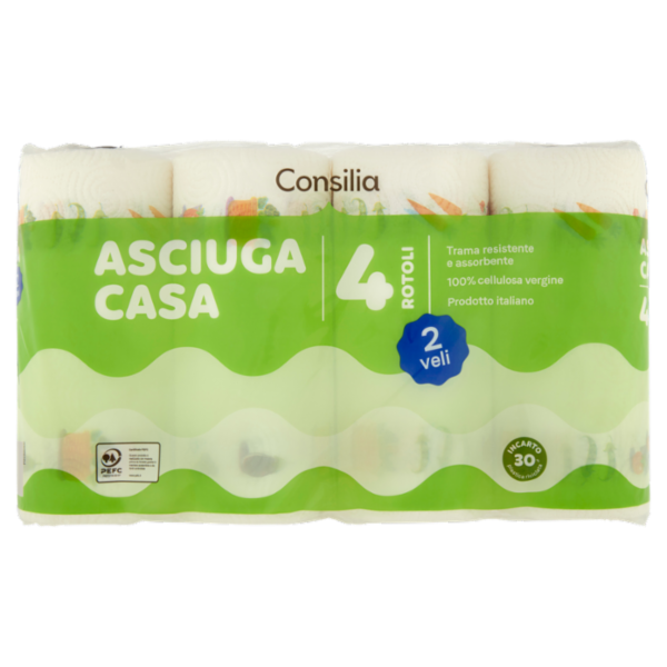 Consilia Asciugatutto 2 Veli 4 Rotoli