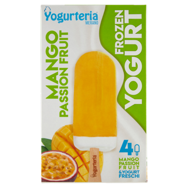 Yogurteria Frozen Yogurt Mango Passion Fruit Stecchi 4 x 60 g