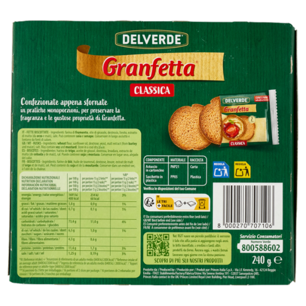 Delverde Granfetta Classica 16 x 15 g