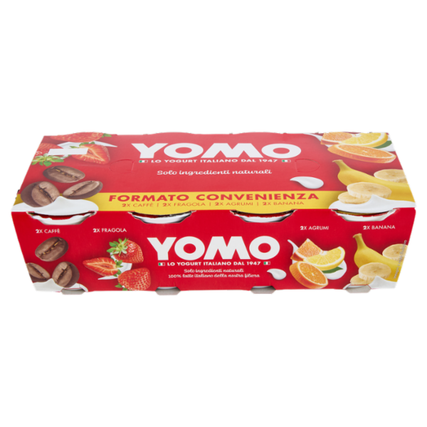 Yomo Caffè, Fragola, Agrumi, Banana 8 x 125 g