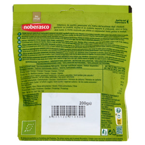noberasco Bio Prugne 200 g